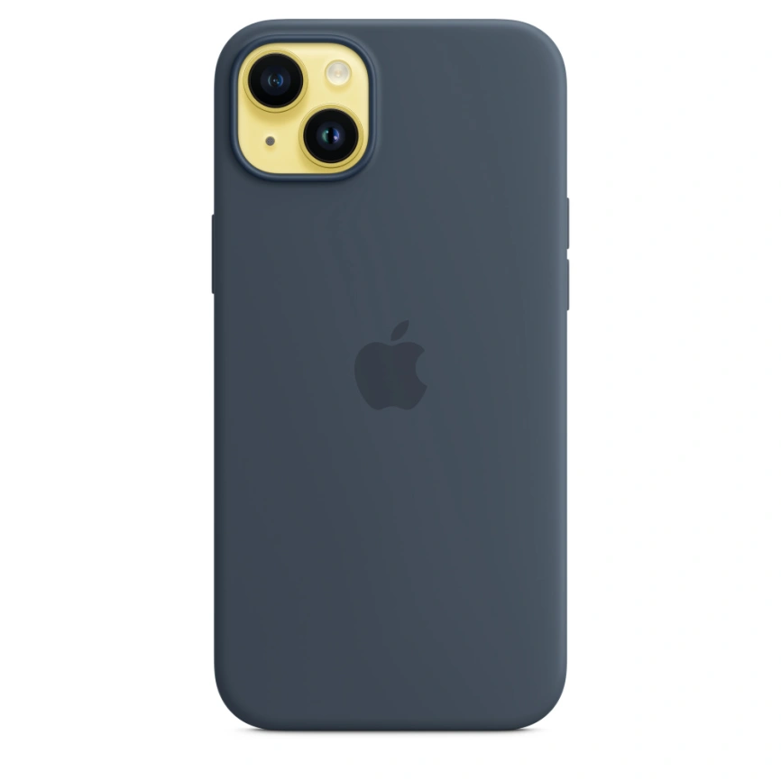 Силиконовый чехол Apple для iPhone 14 Plus Storm Blue фото 2