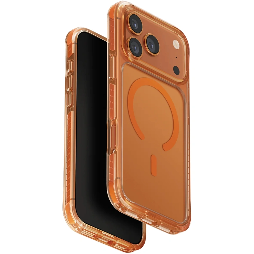 Чехол Uniq Combat Triple-Layered Protective Case with MagClick для iPhone 17 Pro Max Volt Orange фото 1