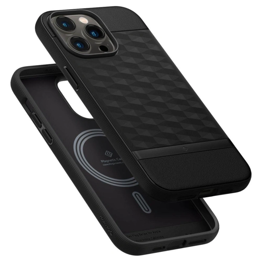 Чехол Spigen Caseology Parallax Mag для iPhone 14 Pro (ACS05002) Matte Black фото 7