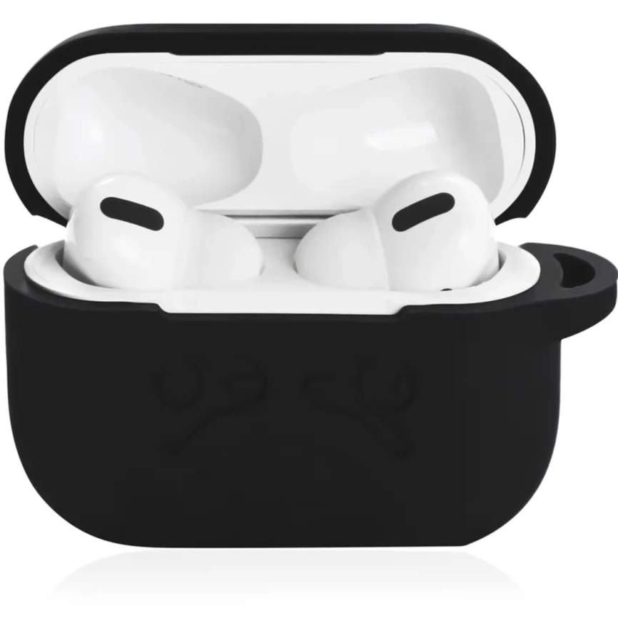 Силиконовый чехол Gurdini для AirPods Pro 2 Black фото 2