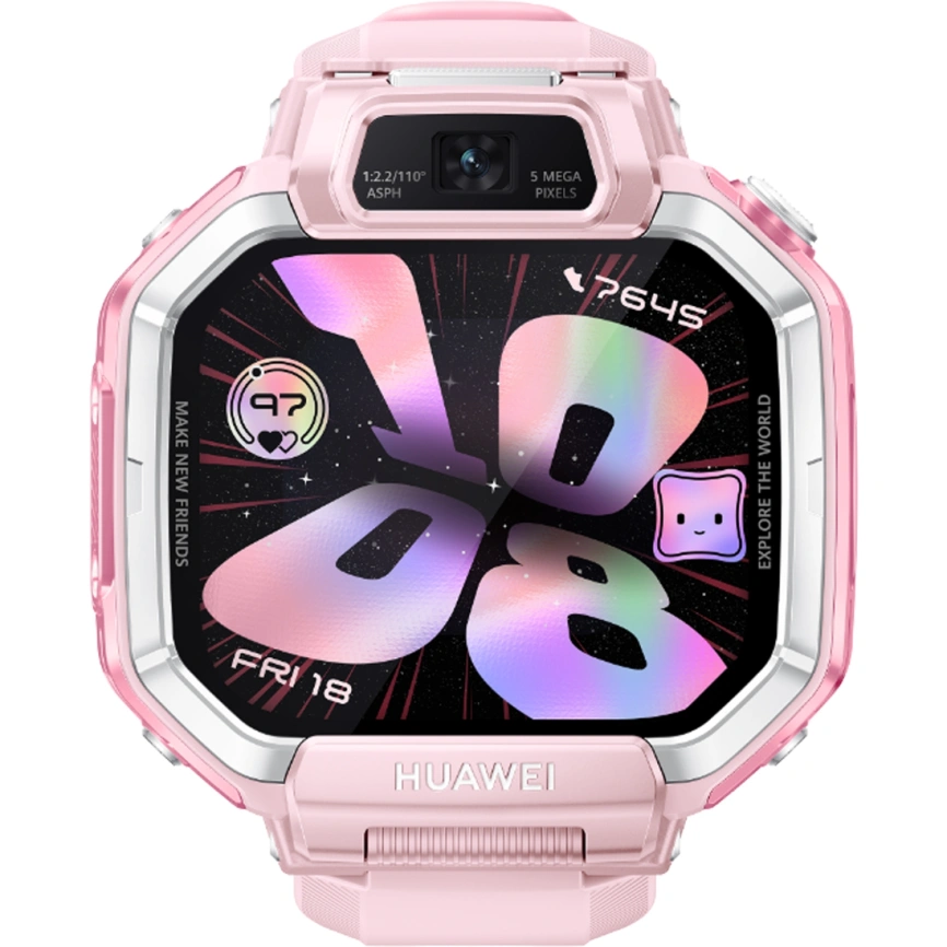 Смарт-часы Huawei Watch Kids X1 Pink Silicone Rubber Strap/Pink (55020JAM) фото 2