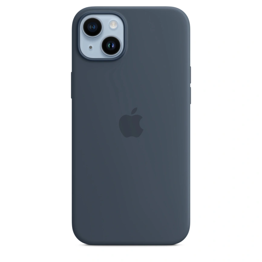 Силиконовый чехол Apple для iPhone 14 Plus Storm Blue фото 1