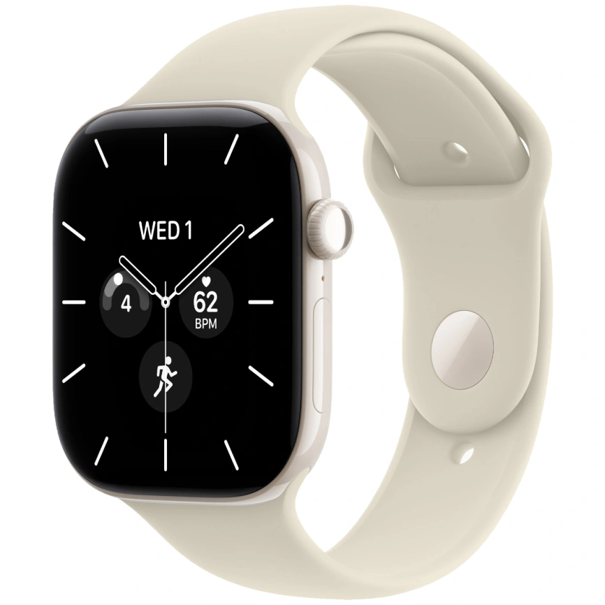 Смарт-часы Apple Watch Series 12 46mm Pearl White Ceramic Case with Sand Sport Band S/M фото 1