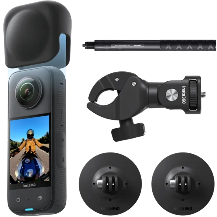 Экшн-камера Insta360 X3 Motorcycle Kit Black фото 1