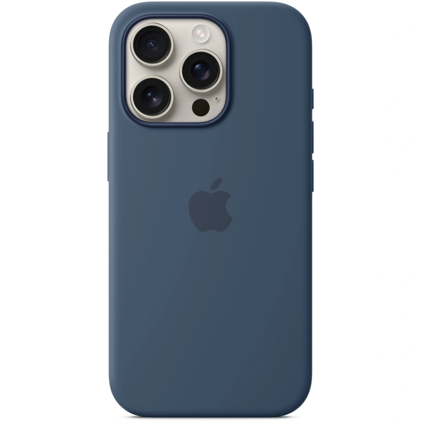 Чехол Apple Silicone Case with MagSafe для iPhone 16 Pro Denim фото 5
