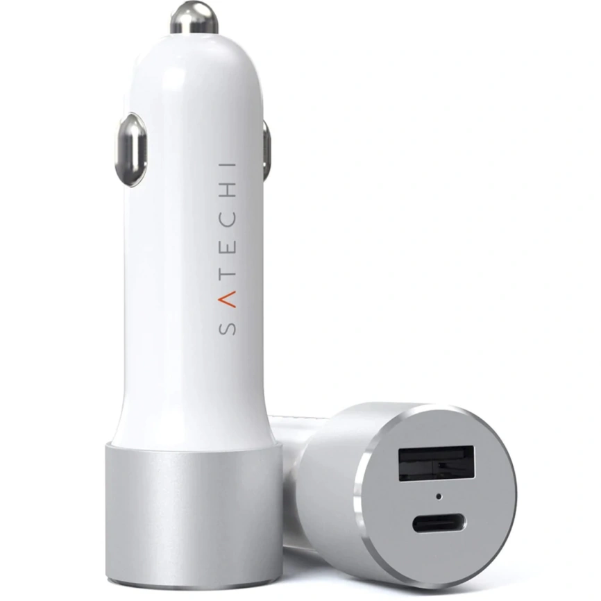 Автомобильное зарядное устройство Satechi 72W USB-C/USB-A ST-TCPDCCS Silver фото 1