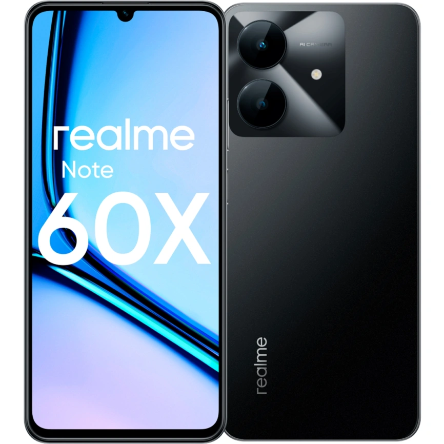 Смартфон Realme Note 60x 3/64Gb Marble Black фото 6