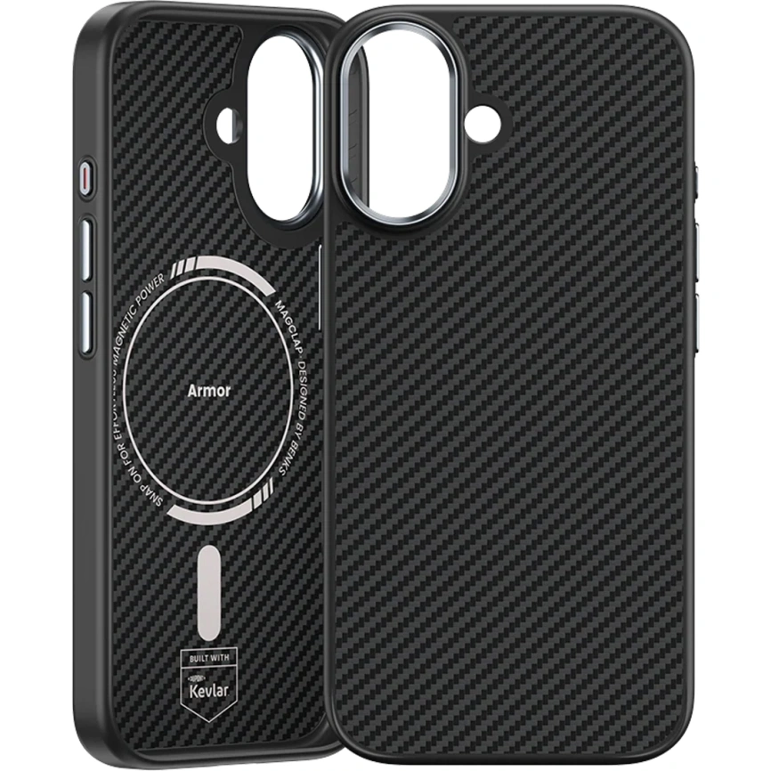 Чехол Benks ArmorPro Case built with Kevlar 600D для iPhone 17 Black фото 1
