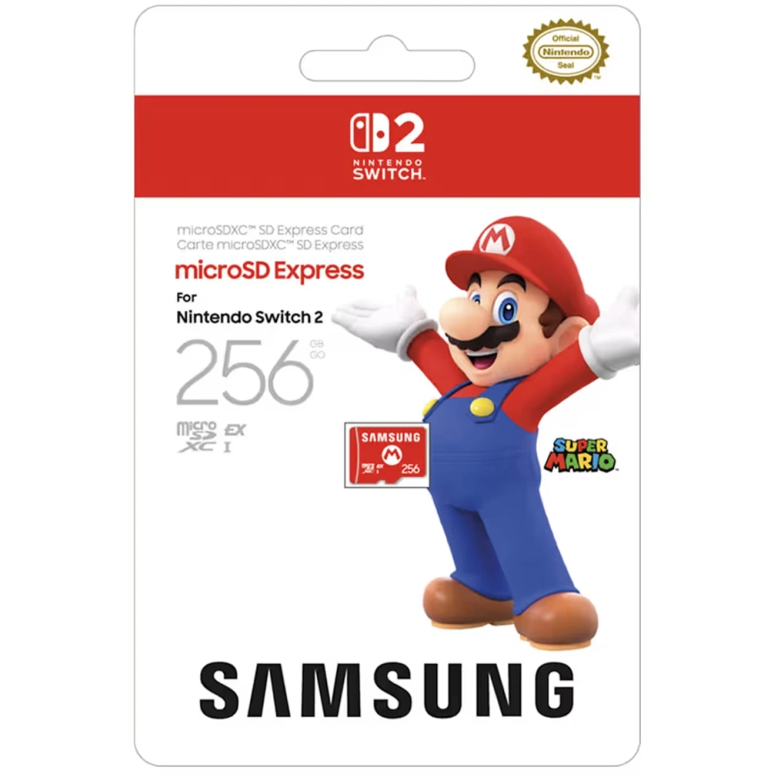 Карта памяти Samsung microSD Express Card 256Gb для Nintendo Switch 2 фото 2