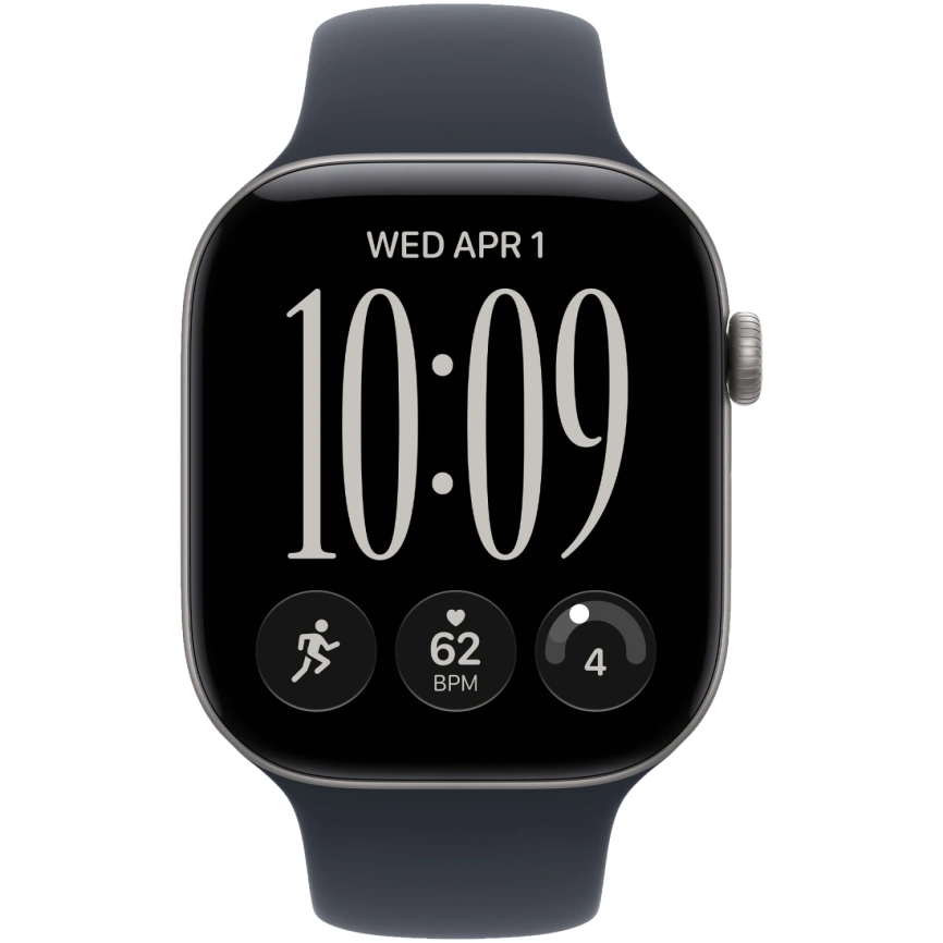 Смарт-часы Apple Watch Series 12 42mm Space Gray Aluminum Case with Navy Blue Sport Band S/M фото 3