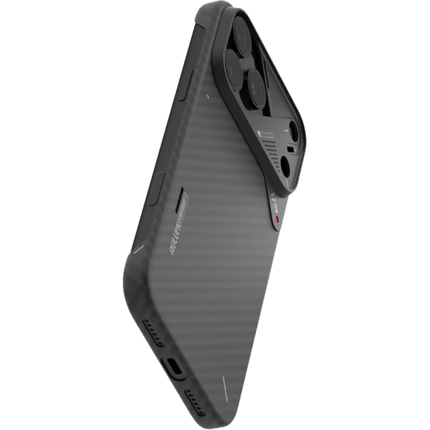 Чехол Aulumu A17 Aramid Fiber Case with MagSafe для iPhone 17 Pro Black фото 7