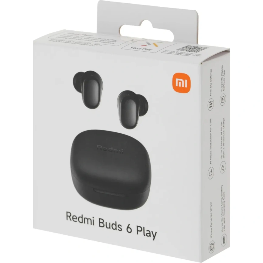 Наушники Xiaomi Redmi Buds 6 Play Black фото 10