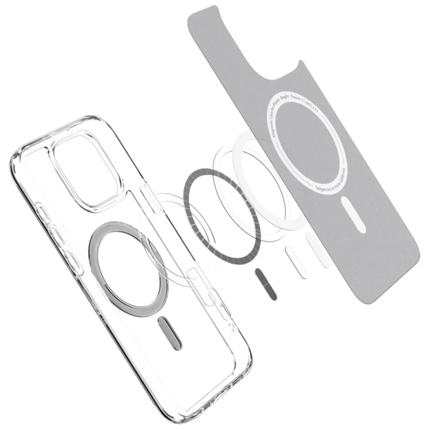 Чехол Spigen Ultra Hybrid MagSafe для iPhone 16 Pro (ACS08130) Graphite фото 6