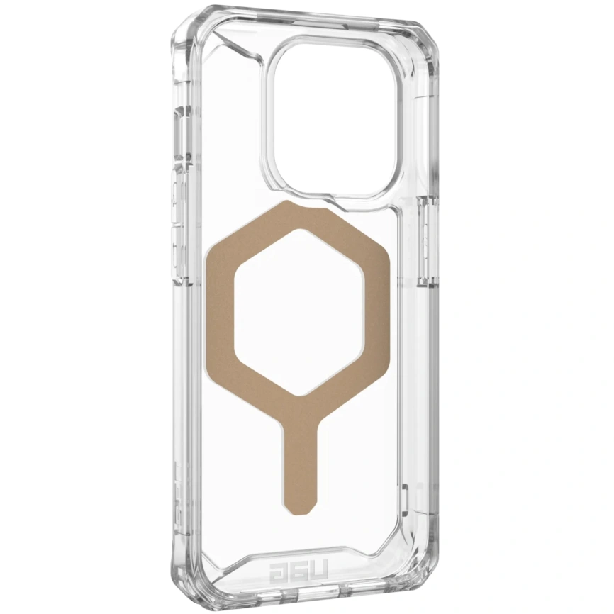Чехол UAG с поддержкой MagSafe Plyo для iPhone 15 Pro Max Ice/Gold (114305114381) фото 2