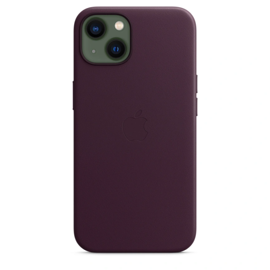 Кожаный чехол Apple MagSafe для iPhone 13 Dark Cherry фото 5