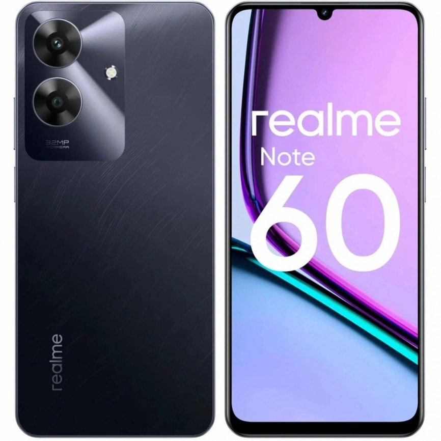 Смартфон Realme Note 60 4/128Gb Marble Black фото 2