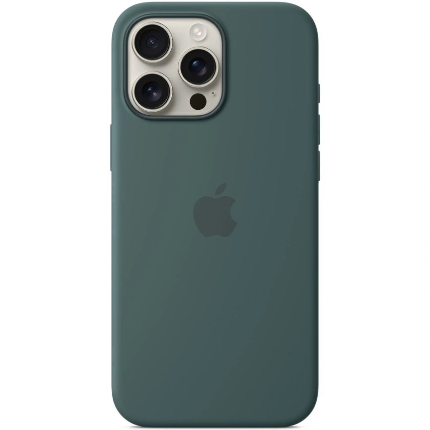 Чехол Apple Silicone Case with MagSafe для iPhone 16 Pro Lake Green фото 4