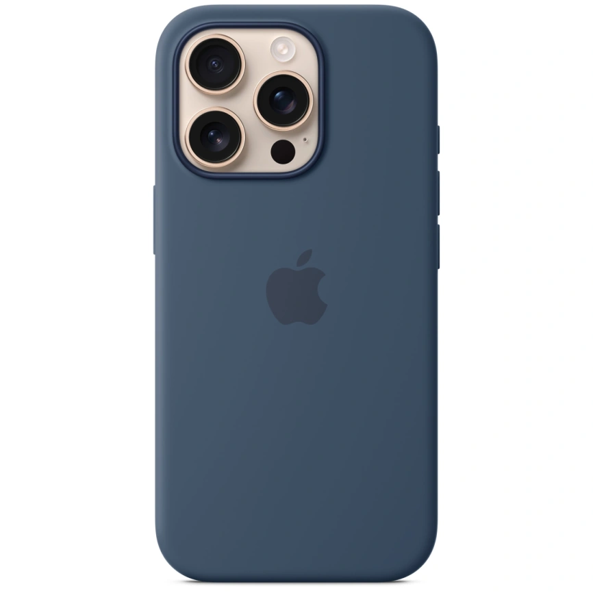 Чехол Apple Silicone Case with MagSafe для iPhone 16 Pro Denim фото 4