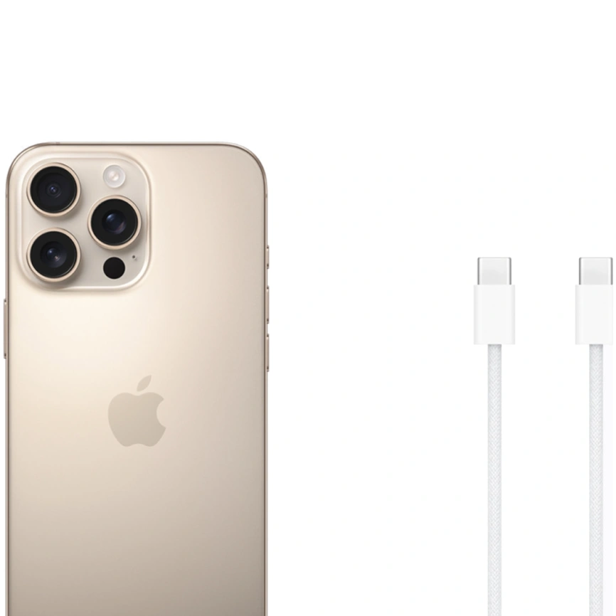 Смартфон Apple iPhone 16 Pro Max 256Gb nano Sim + eSim Desert Titanium фото 5