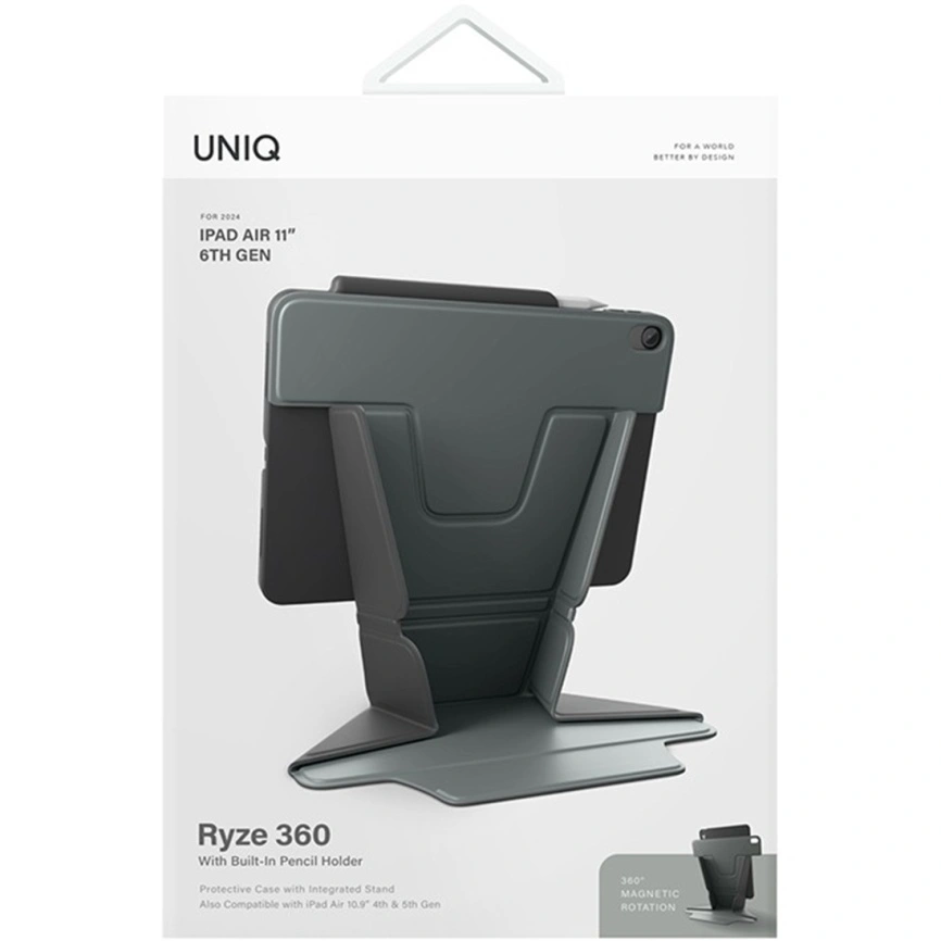 Чехол Uniq RYZE для iPad Air 13 (2024) Lichen Green фото 4