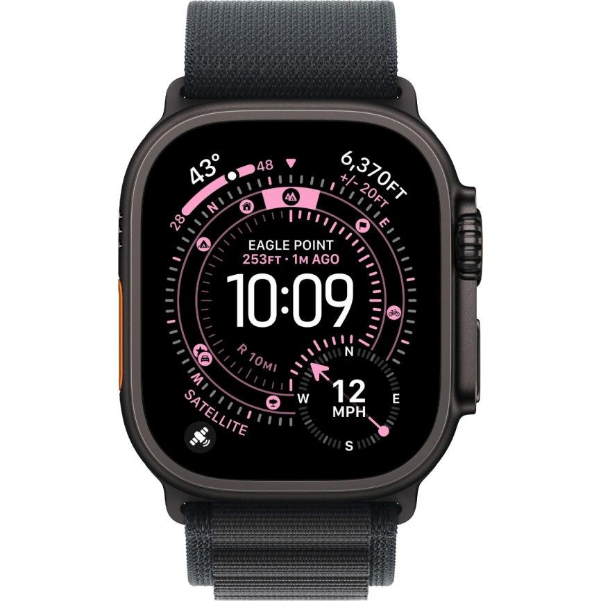 Смарт-часы Apple Watch Ultra 3 (2025) 49mm Black Titanium Case with Black Alpine Loop S фото 3