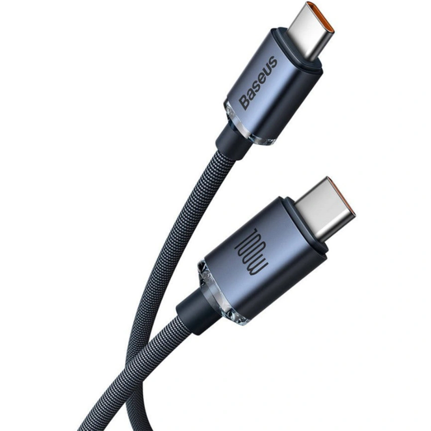 Кабель Baseus USB-C/USB-C 100W 2m CAJY000701 Blue фото 2