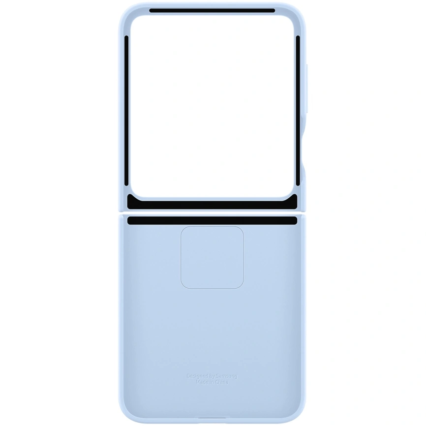 Чехол Samsung Silicone Case with Ring для Galaxy Z Flip6 Light Blue фото 6